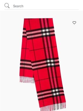 Burberry Giant Check Cashmere Scarf